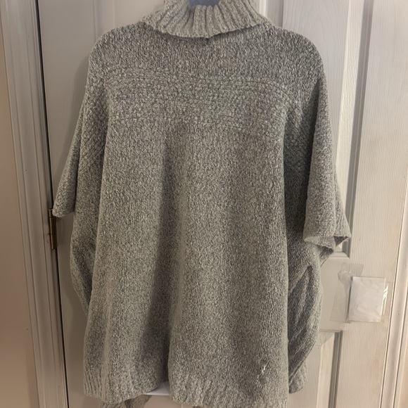 Chicos sweater gray turtleneck neck with dolman sleeves - Picture 5 of 6